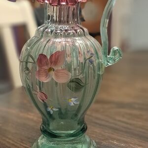 Fenton Vining Garden Pitcher